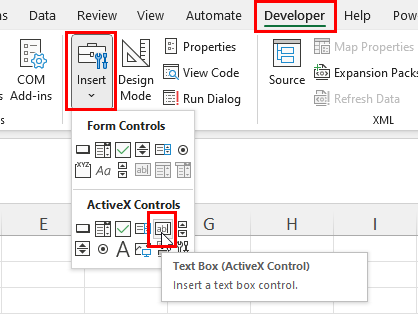 Text Box ActiveX Control