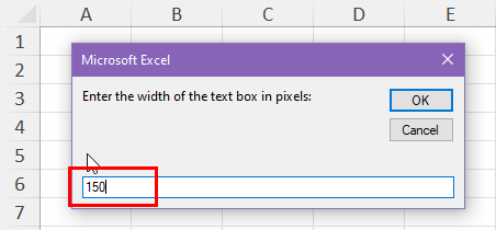 Text Box width