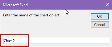 Input box for chart name