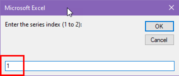 Input box for series index number