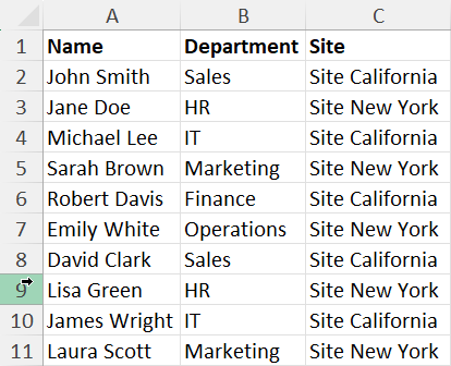 Sample dataset 2
