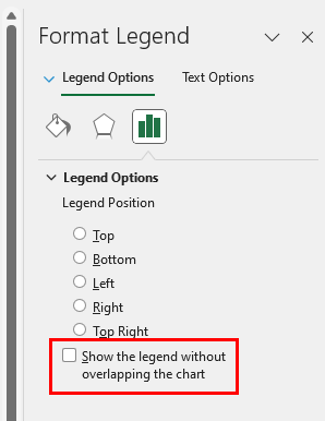 Show the legend without