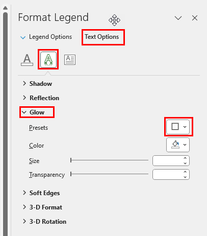 Use a text glow effect
