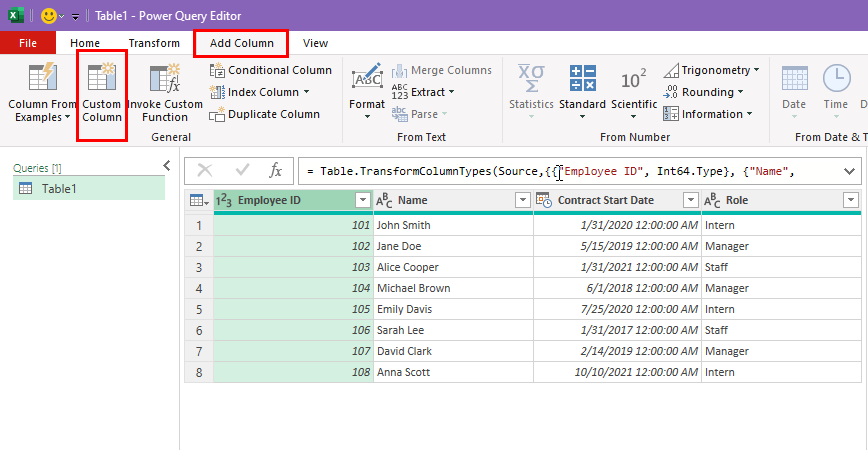 Add column