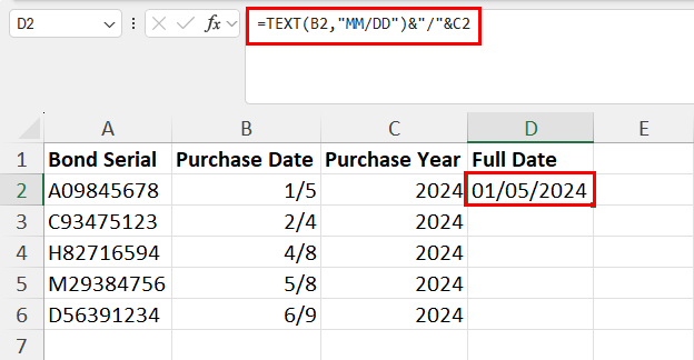 Added year to date using &