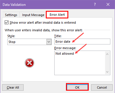 Error Alert
