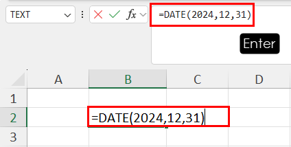 Using DATE function