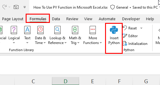 Insert Python