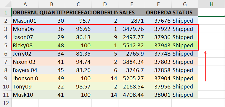 Moved cells up using Excel VBA