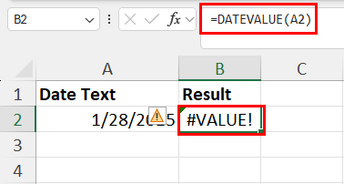 DATEVALUE
