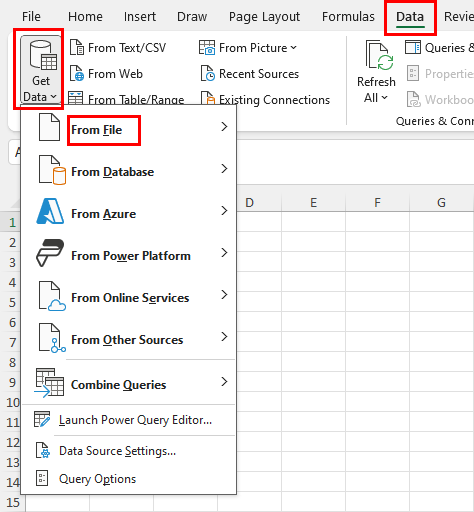 Get Data from file