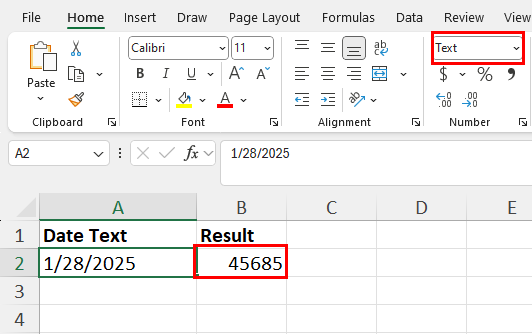 Removed error in DATEVALUE