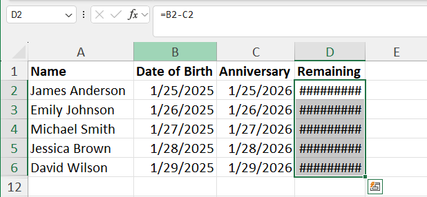 Sample dataset 2