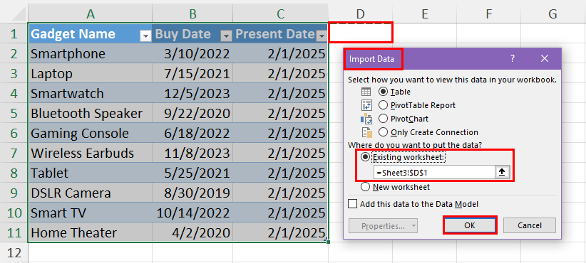 Import Data