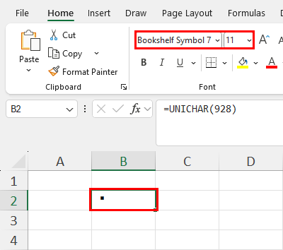 Incorrect symbol showing