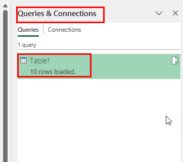 Queries and connections
