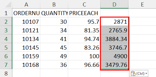 Using Formulas Only Paste Special