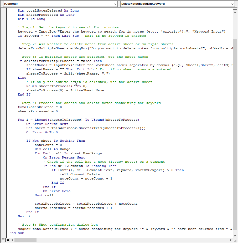 VBA Script