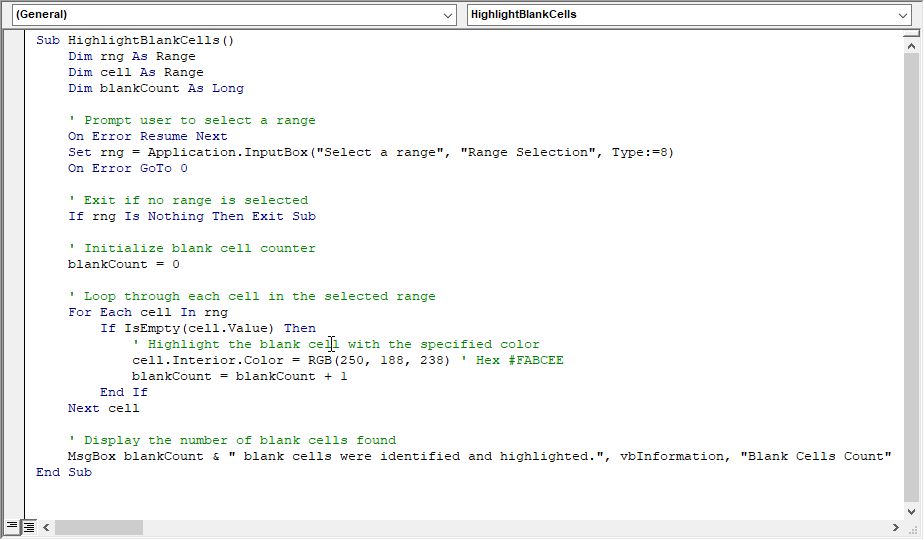 VBA script 1