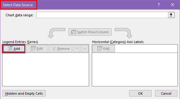 Add data in Select Data Source