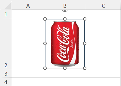 Inserted image in a Shape to lock it