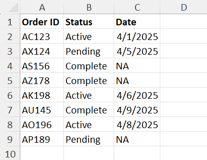 Sample dataset 1