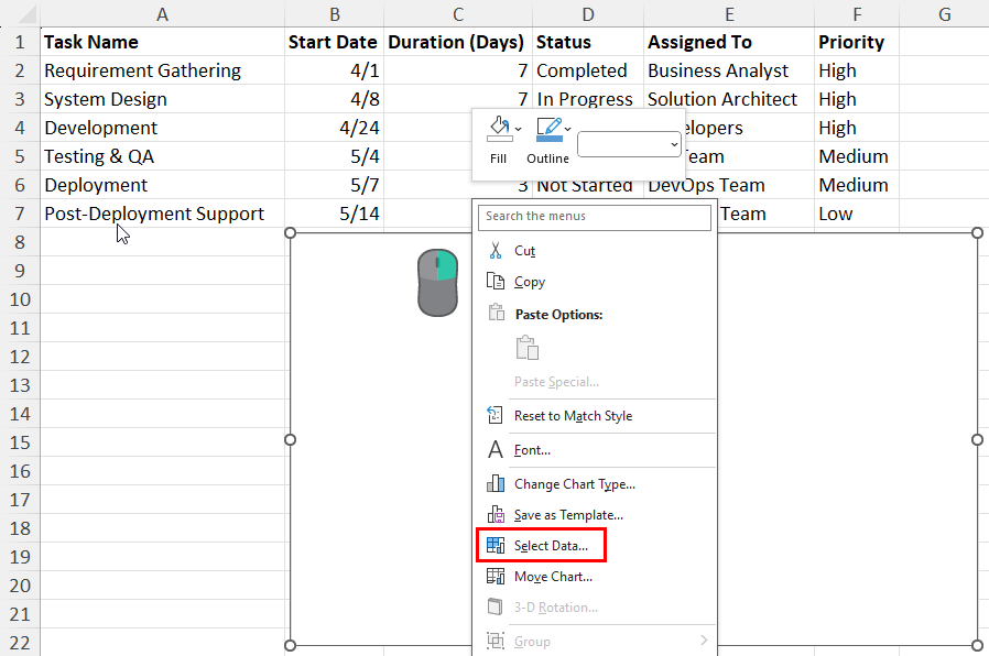 Select Data