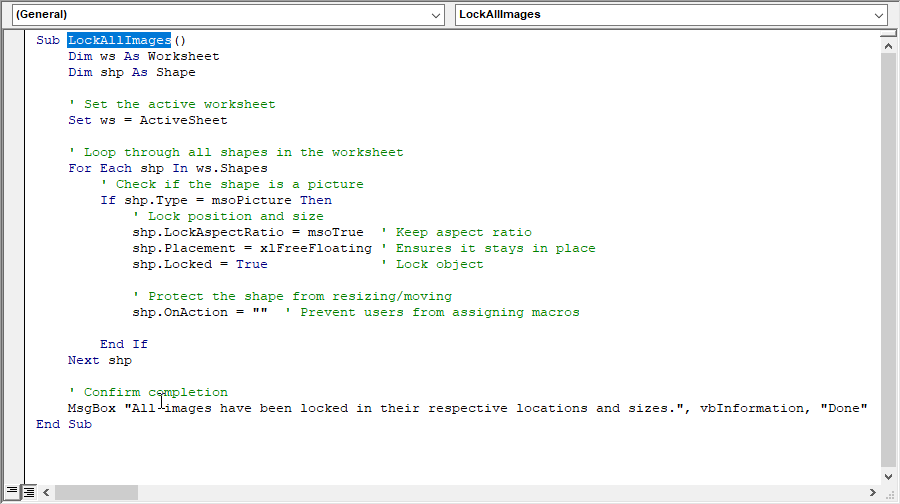 VBA script 1