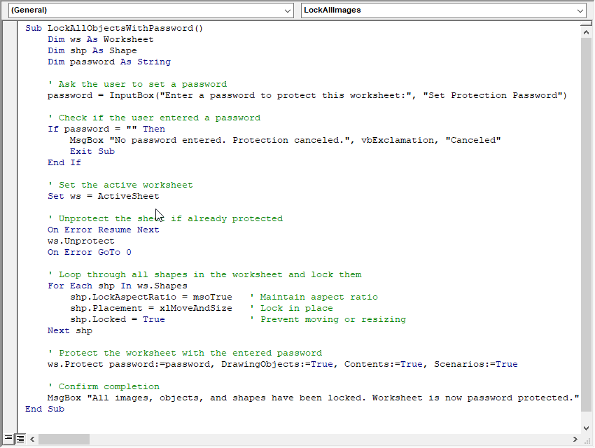 VBA script 2