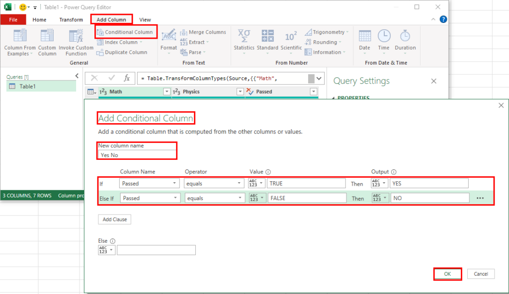Add Conditional Column