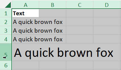 Adjust row height automatically for entire sheet