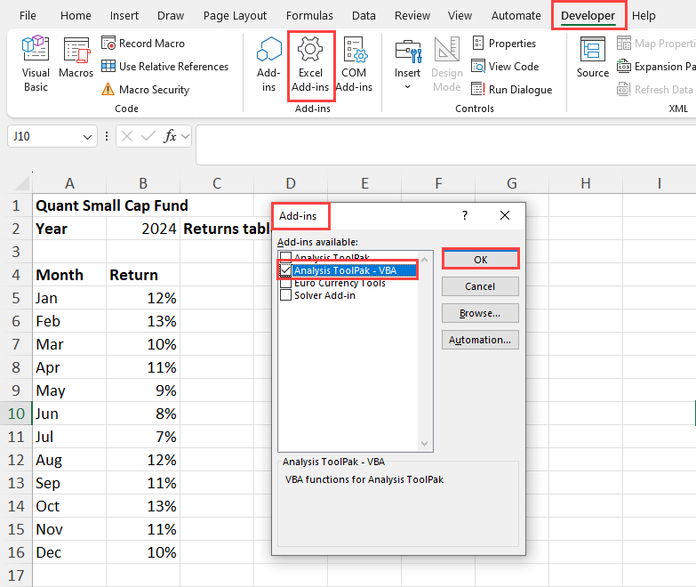 Excel Add-ins