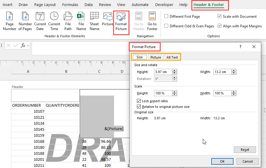 Format Picture dialog