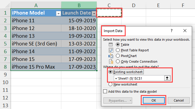 Import Data