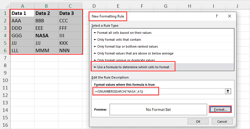 New Formatting Rule