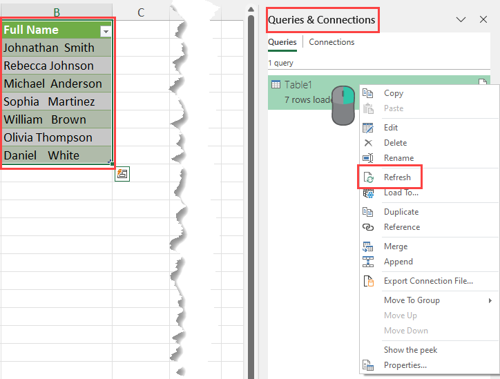 Queries & Connections