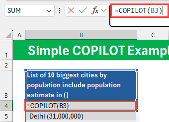 COPILOT syntax simple