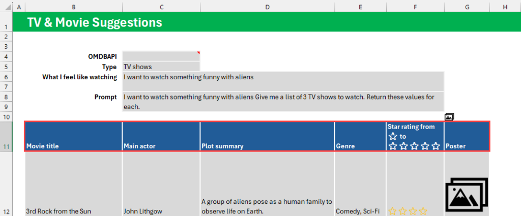 Create column movies