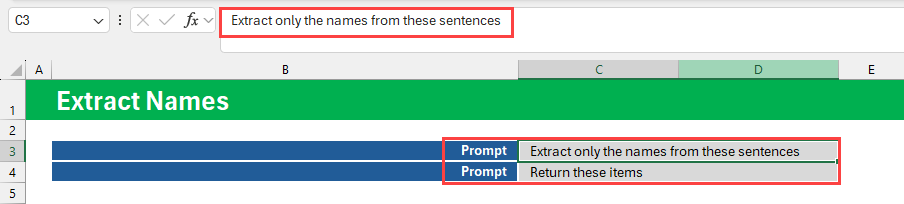 Prompt in C3